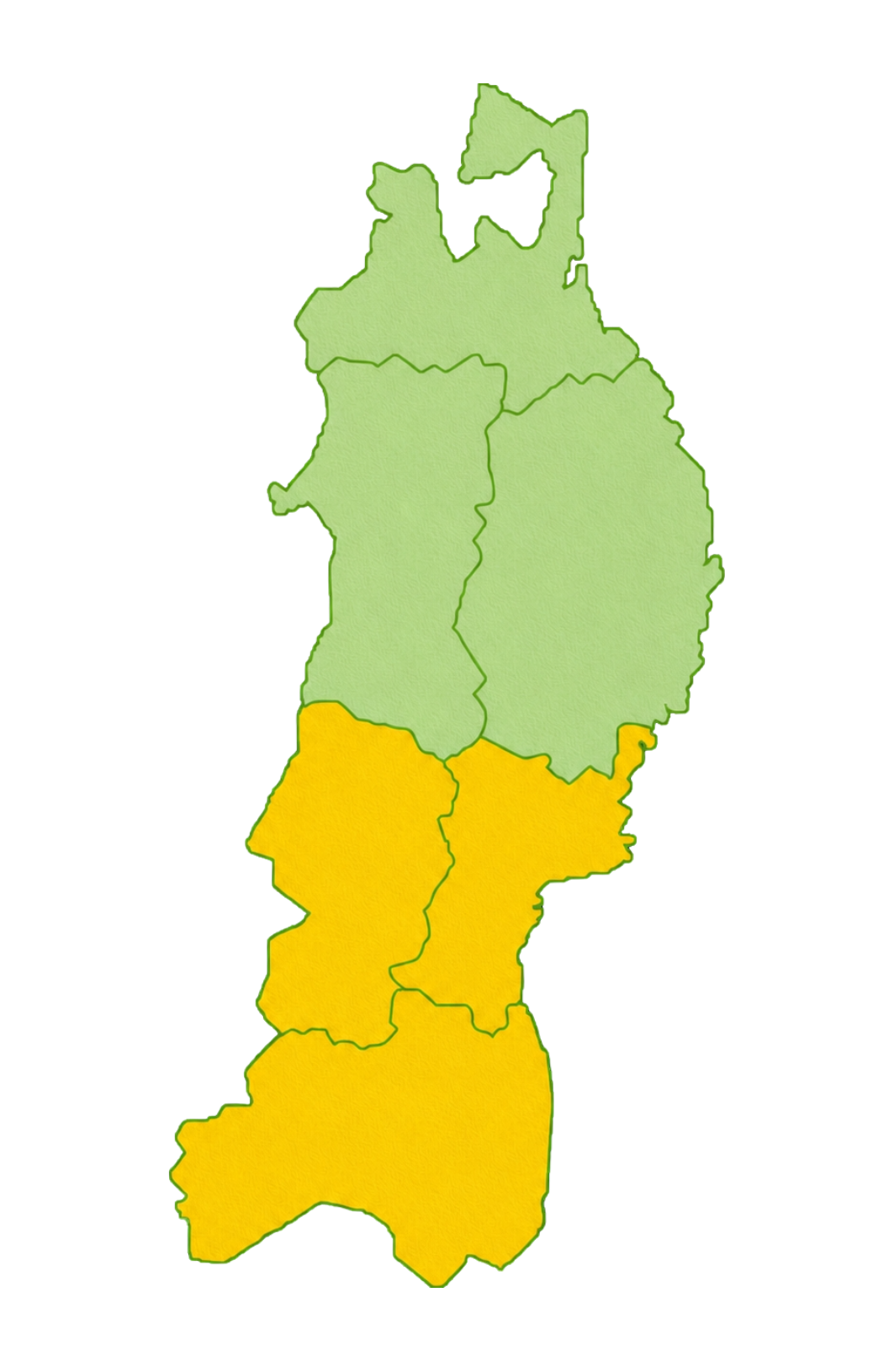 東北対応エリア地図